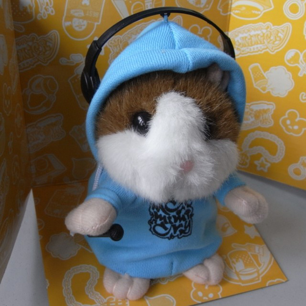 DJ Rapper Early Learning Wear Clothes Hamster Repeat Talking Toy