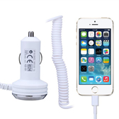 USB Car Charger Adapter Cable For iPhone 5 5S