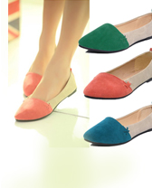 Women Ballet Slip-on Pointed Toe Flat Shoes Loafers