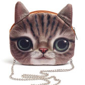 Cute Cartoon Cat Head Shoulder Bag