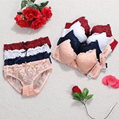 Embroidery Floral Lace Thin Bra