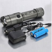 Ultrafire T6 2000lm Zoomable LED Flashlight Suit