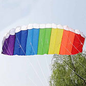 Soft material Parachute Rainbow Sports Beach Kite