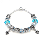 Murano Glass Beads Crystal Bracelet