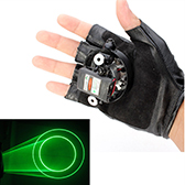 Gloves Double Green Swirl Laser Gloves 523nm 5mw