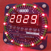 DIY Rotation LED Electronic Clock Kit