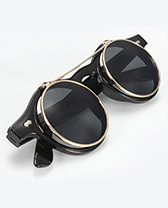 Retro Turnover Goggles Black Sunglasses