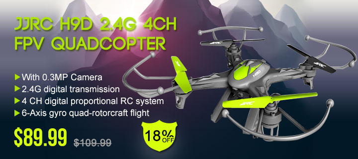 JJRC H9D 2.4G 4CH FPV Quadcopter