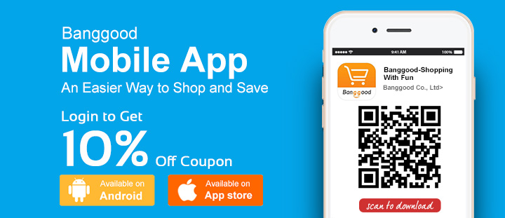 Banggood Mobile App: Login to Get 10% Off Coupon on Any Categories