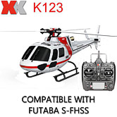 XK K123 6CH Brushless RC Helicopter RTF