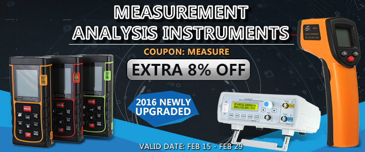 EXTRA 8% OFF, 2016 Newly Upgraded, Measurement & Analysis Instruments
