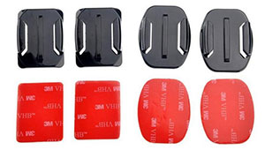 Flat Curved Mounts With 3M Adhesive Pads For Gopro