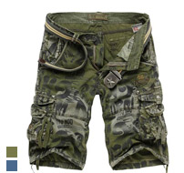 Camo Multi Pockets Cargo Short Pants