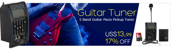 5 Band Guitar Piezo Pickup Tuner