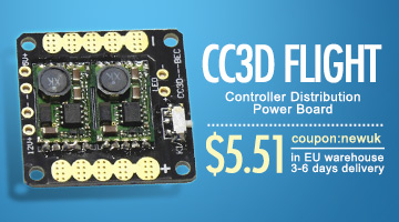 CC3D Flight Controller Distribution Power Board