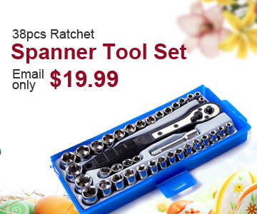 38pcs Ratchet Spanner Tool Set
