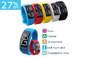 4GB 3D Wrist Pedometer Smartwatch