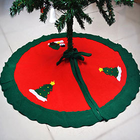 Nonwoven Christmas Tree Skirt Christmas Decoration Supplies