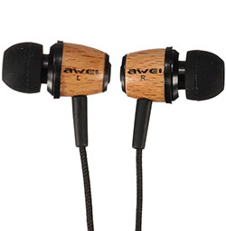 AWEI Q9 Super Bass Wooden Headphones Earphones Headset