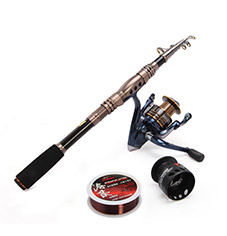 2.4M Carbon Sea Fishing Rod with Reel Line