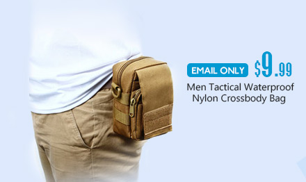 Men Tactical Waterproof Nylon Crossbody Bag 