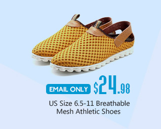 US Size 6.5-11 Breathable Mesh Athletic Shoes 