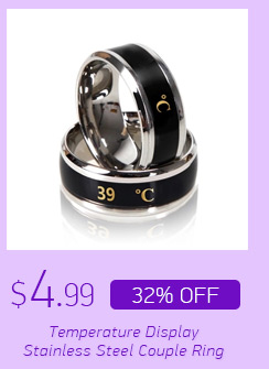 Temperature Display Stainless Steel Couple Ring