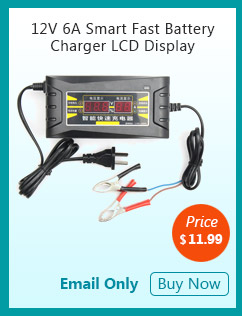 12V 6A Smart Fast Battery Charger LCD Display
