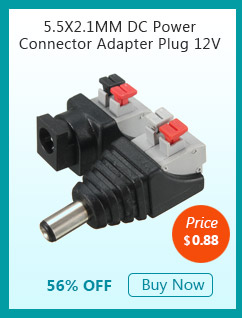 5.5X2.1MM DC Power Connector Adapter Plug 12V