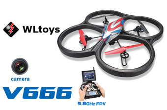 WLtoys V666 5.8G FPV  РУ квадрокоптер с HD камерой