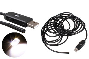 5м 5.5м с 6 LED светодиодами USB водонепроницаемый эндоскоп 