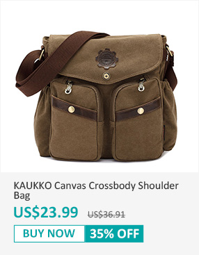 KAUKKO Canvas Crossbody Shoulder Bag