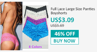 Full Lace Large Size Panties Boyshorts