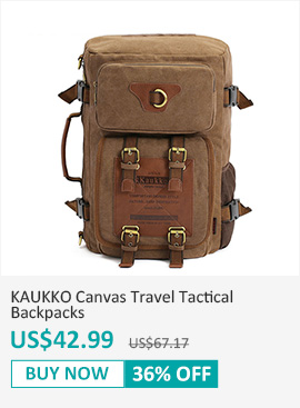 KAUKKO Canvas Travel Tactical Backpacks