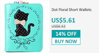 Dot Floral Short Wallets