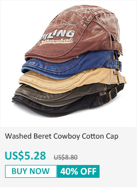 Washed Beret Cowboy Cotton Cap