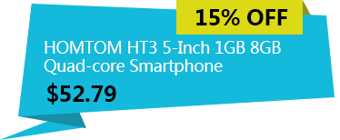 HOMTOM HT3 5-Inch 1GB 8GB Quad-core Smartphone