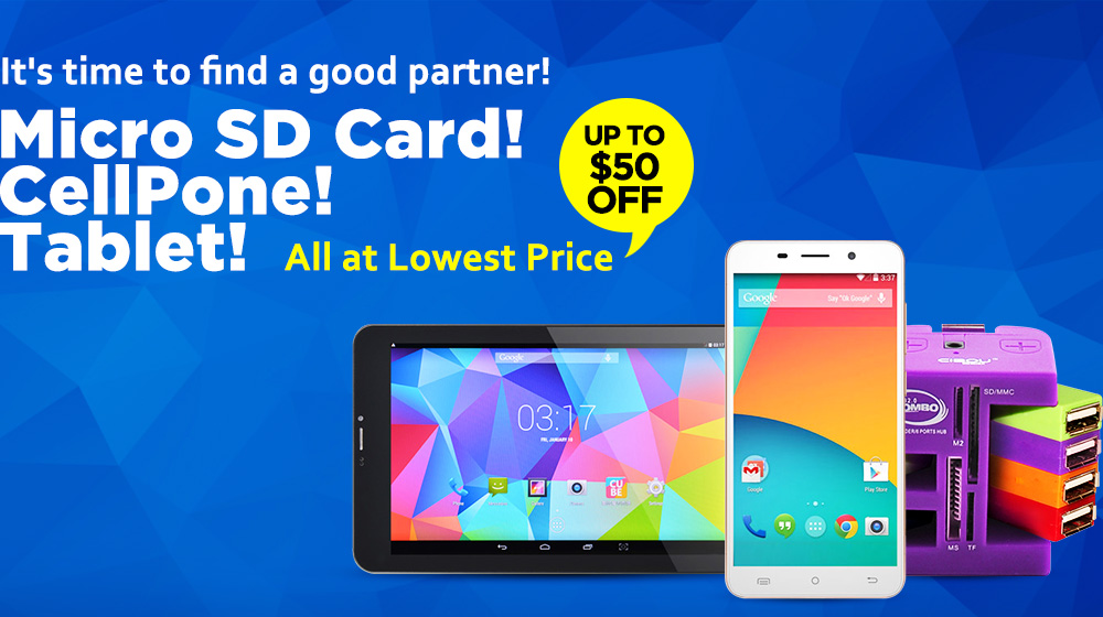 It's time to find a good partner! Micro SD Card! CellPone! Tablet!