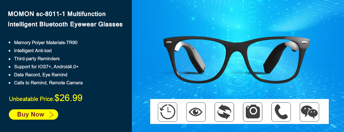 MOMON sc-8011-1 Multifunction Intelligent Bluetooth Eyewear Glasses