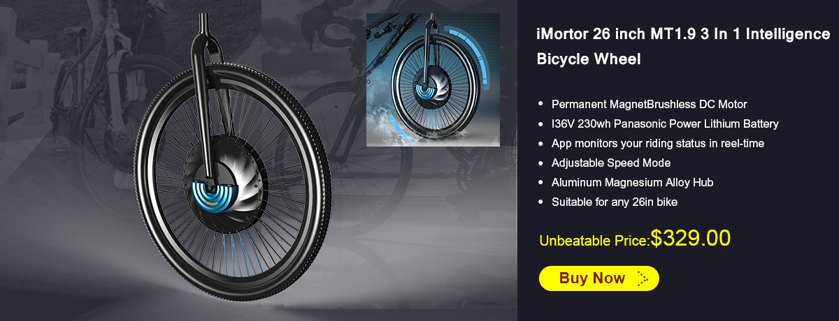 iMortor 26 inch MT1.9 3 In 1 Intelligence Bicycle Wheel