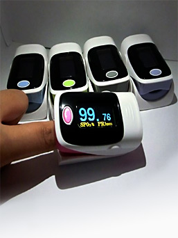 Finger Pulse Oximeter Blood Monitor