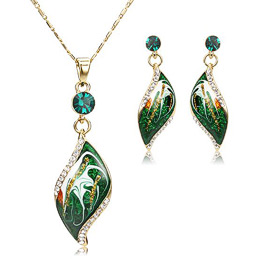 Oil Painting Drop Jewelry Set