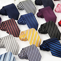Men's Casual Silk Arrow Stripes Tie