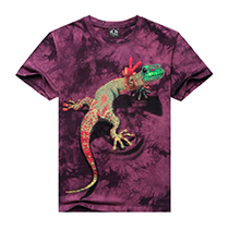 Mens Casual Cotton 3D Animal Top Tees