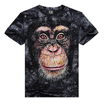 Mens Casual Cotton 3D Animal Tees