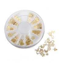 Gold Nail Art Decoration Wheel