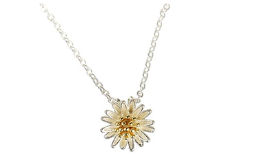 925 Sterling Silver Chrysanthemum Necklace