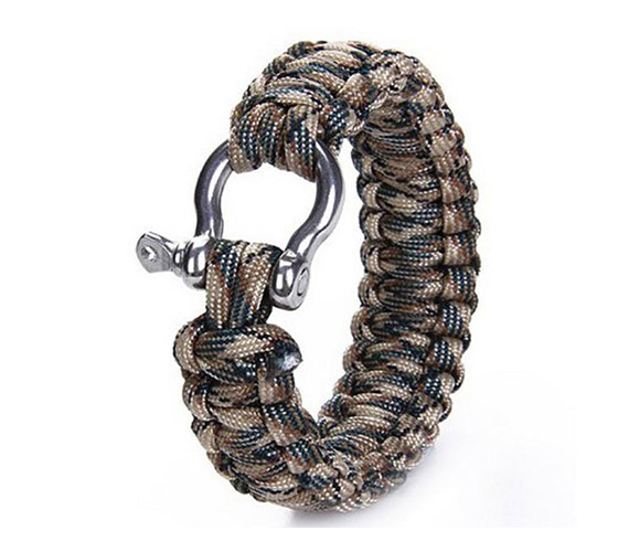 Survival Paracord Bracelet Hand Ring Strap