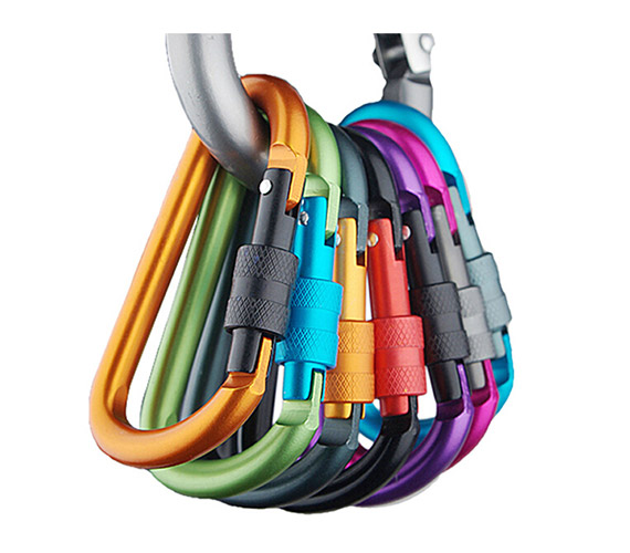 5PCS Safety Buckle Carabiner Key Chain  
