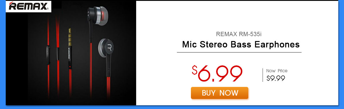 REMAX RM-535i Mic Stereo Bass Earphones